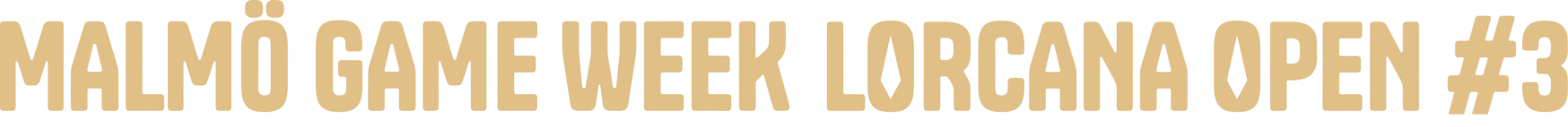 MGW Lorcana Open #3